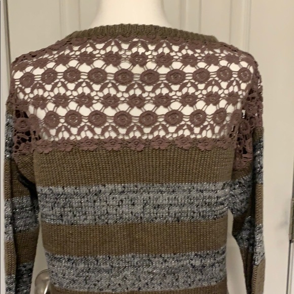 Women’s brown & sparkly grey 3/4” length sleeves - Picture 4 of 7